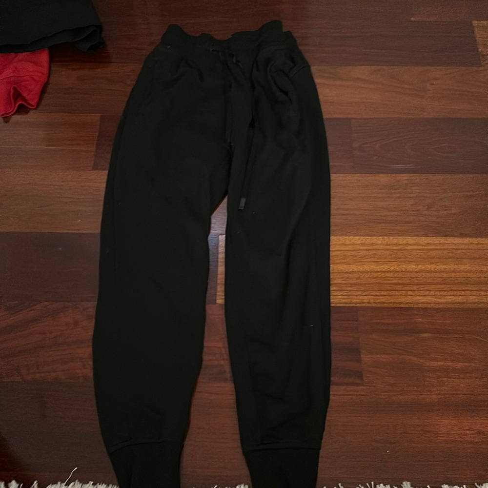 athletic black joggers
